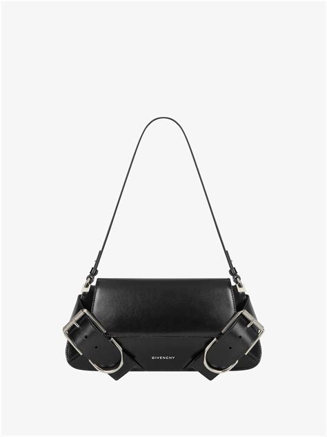 Voyou Shoulder Flap bag in Box leather in 